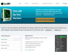 Tablet Screenshot of neatmp3.com